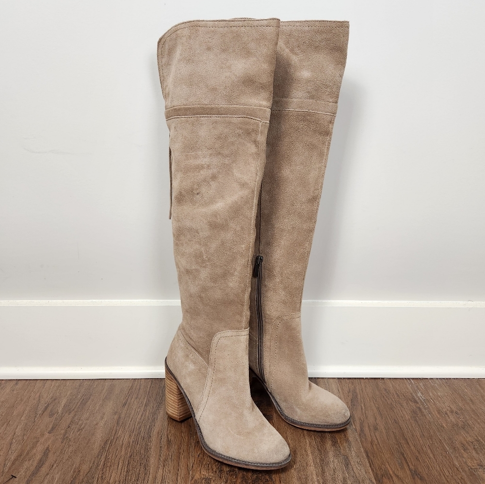 FRANCO SARTO Ellyn suede over-the-knee boot